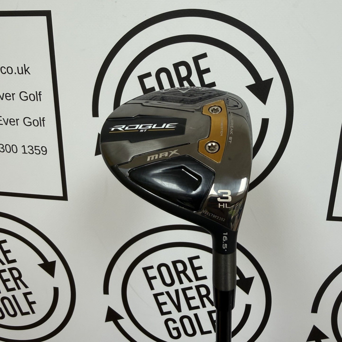 CALLAWAY ROGUE ST MAX 3 WOOD / 15 Deg / Mens RH / 65g Reg Flex / MINT USED