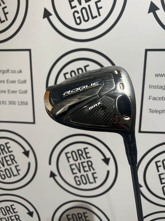 CALLAWAY ROGUE ST MAX DRIVER / 10.5 Deg / RH / 50g Stiff Flex