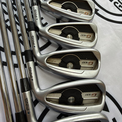 PING G400 IRONS / 5 - UW / Blue Dot / Mens RH / 98g Reg Flex / GOOD USED
