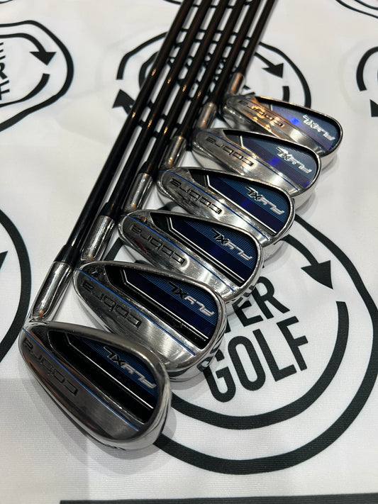 COBRA FLY XL IRONS / 6 - SW / Mens RH / Regular Flex Graphite Shaft