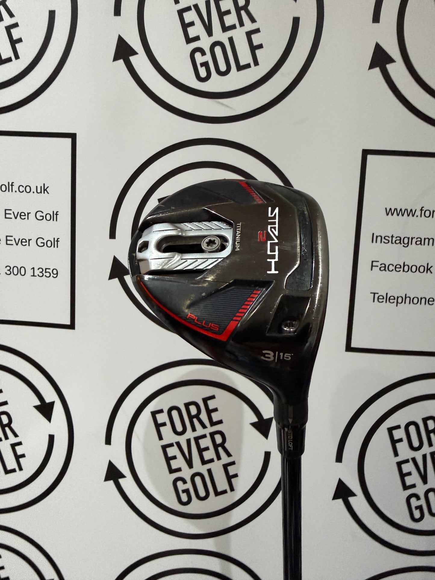 TAYLORMADE STEALTH 2 PLUS 3 WOOD / 15 Deg / RH / 75g Stiff Flex