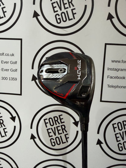 TAYLORMADE STEALTH 2 PLUS 3 WOOD / 15 Deg / RH / 75g Stiff Flex