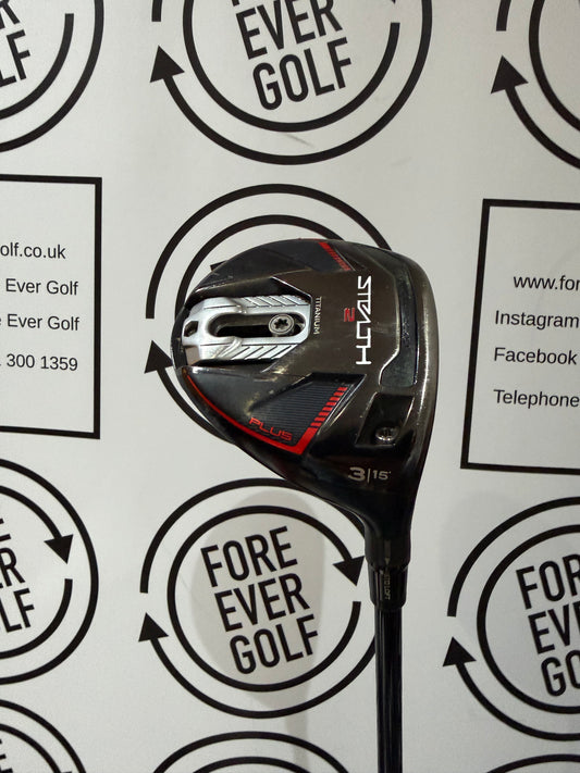 TAYLORMADE STEALTH 2 PLUS 3 WOOD / 15 Deg / RH / 75g Stiff Flex