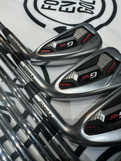 PING G410 IRONS / 5 - UW / Mens RH / 98g Reg Flex / Black Dot