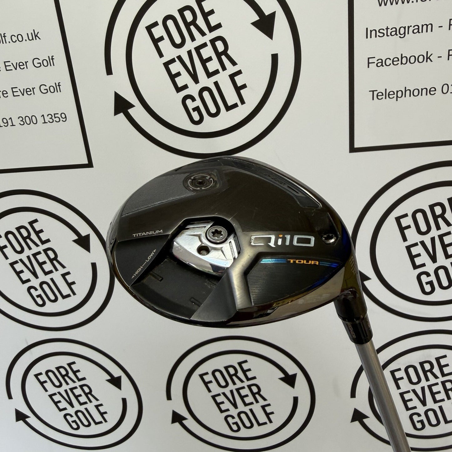 TAYLORMADE Qi10 TOUR 3 WOOD / 15 Deg / RH / OBAN DEVOTION 75g Stiff Flex