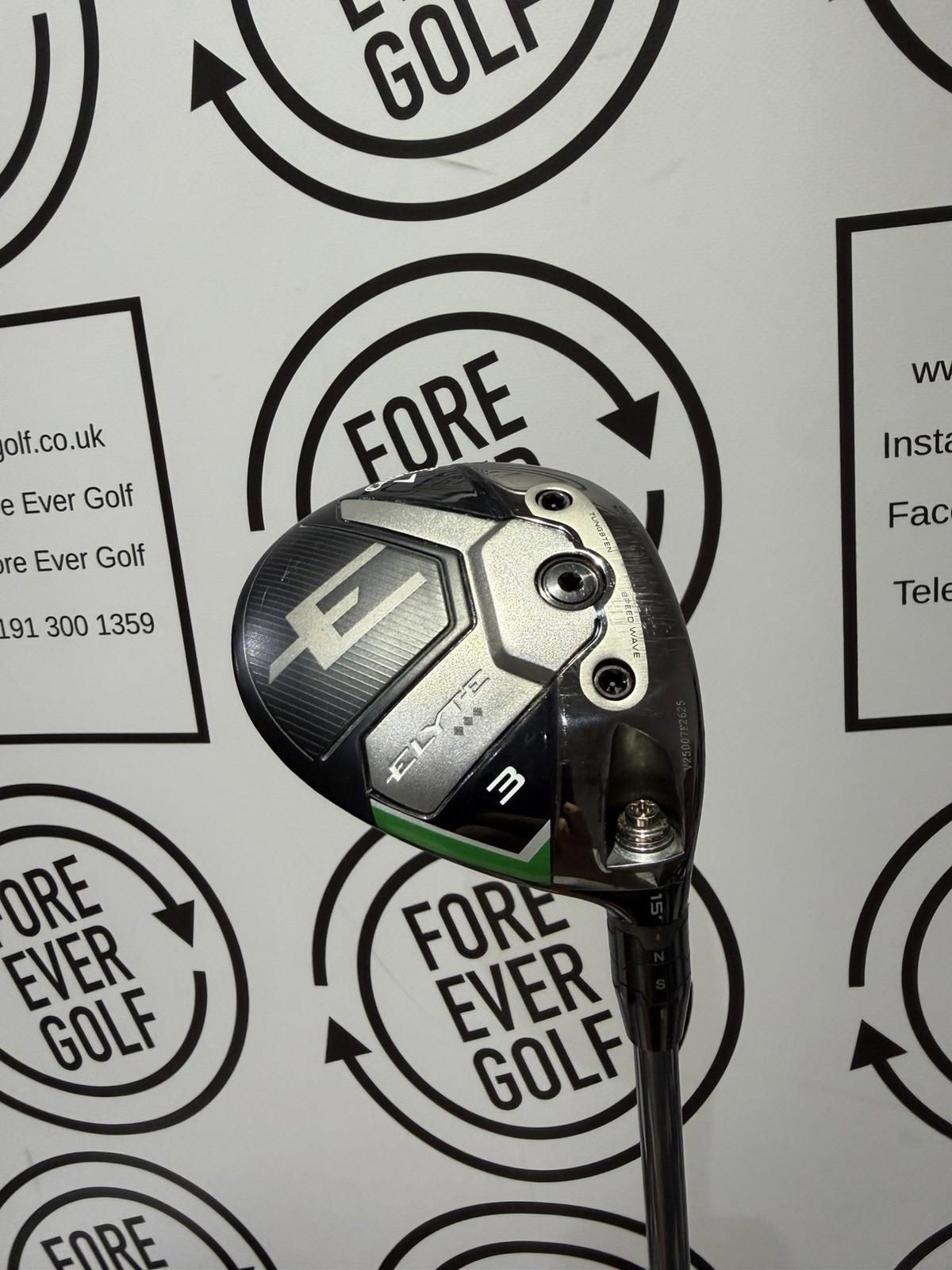 CALLAWAY ELYTE 3 WOOD TRIPLE DIAMOND 3 WOOD / 15 Deg / RH / 70g Stiff Flex