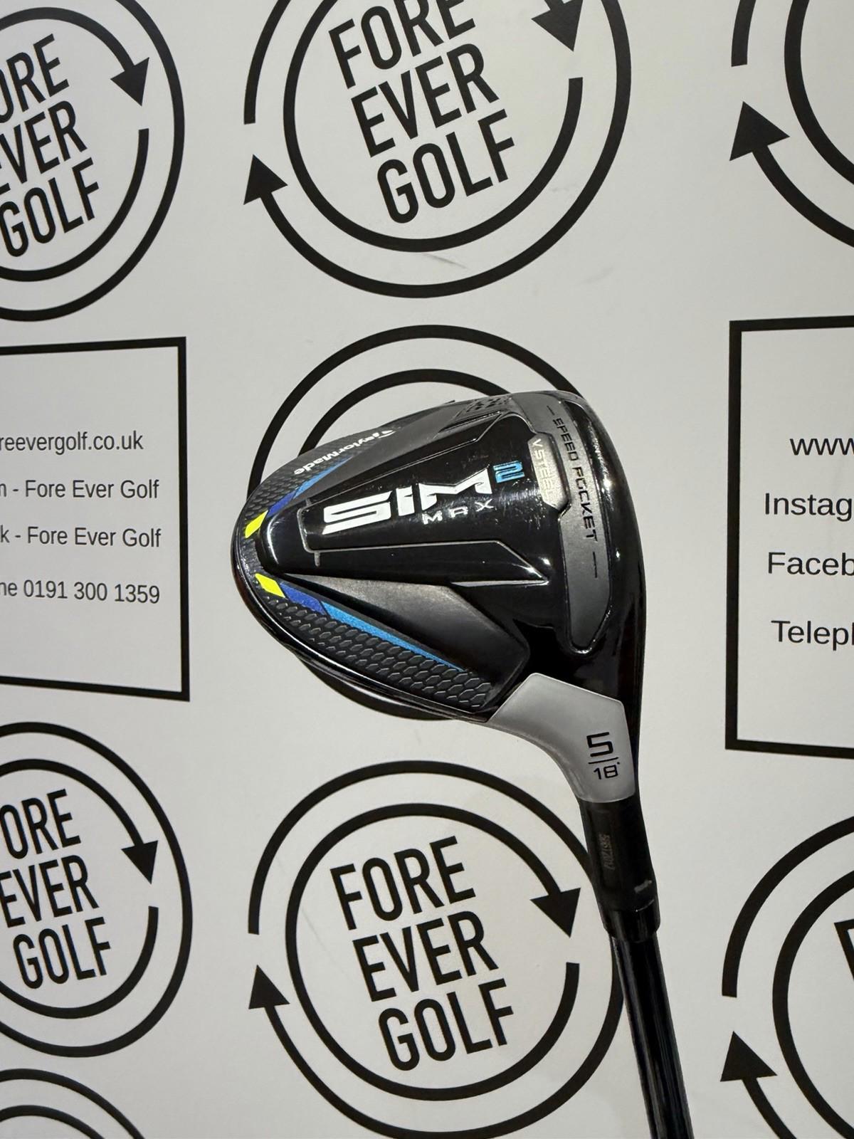 TAYLORMADE SIM2 MAX 5 WOOD / 18 Degree / Mens RH / 50g Reg Flex / MINT USED