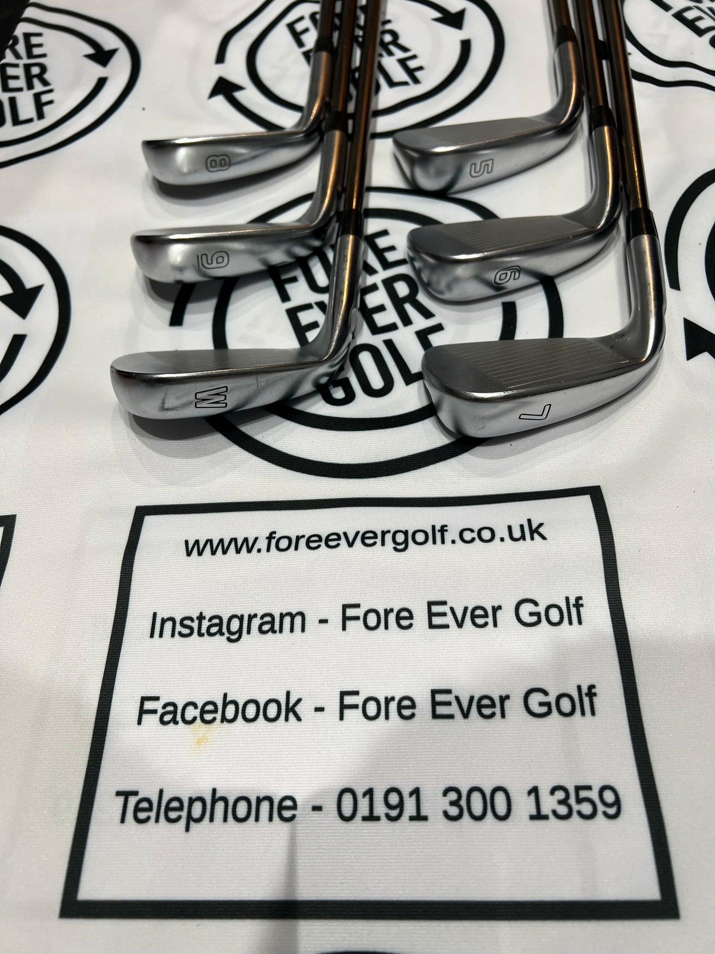 PING i210 IRONS / 5 - PW / BLUE DOT / RH / Reg Flex Graphite Shafts