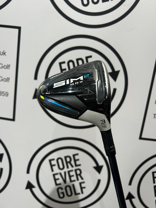 TAYLORMADE SIM2 3 WOOD / 15 Degree / RH / 60g Stiff Flex
