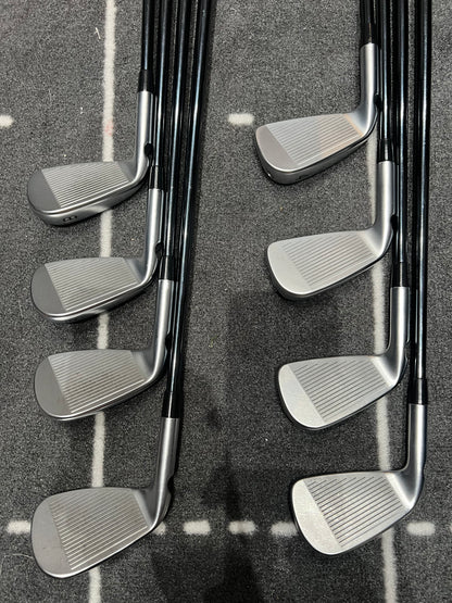 PING i530 IRONS / 4 - UW / BLACK DOT / RH / 75g Stiff Flex Graphite Shafts / MINT USED