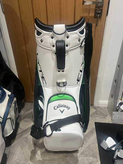 CALLAWAY ELYTE TOUR BAG / Black/Grey/Green/White / 6 Way Divide