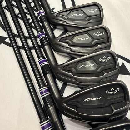 CALLAWAY APEX ‘16 SMOKE IRONS / 5 - PW / RH / Reg Flex / GOOD USED