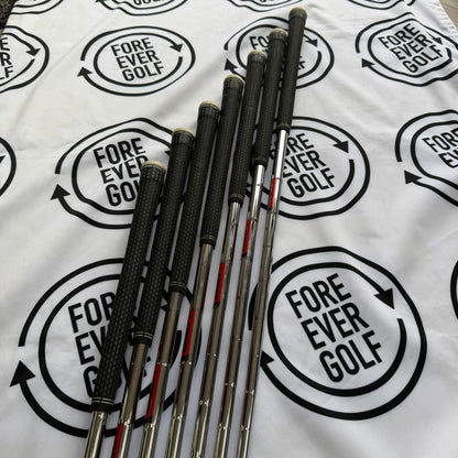 COBRA F9 SPEEDBACK IRONS / 5 - SW / Mens RH / 90g Reg Flex / V.GOOD USED