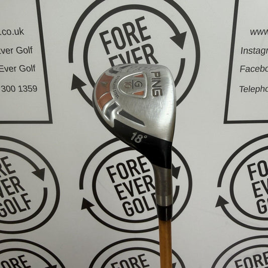 PING G10 3 HYBRID / 18 Degree / RH / 84g Reg Flex / GOOD USED