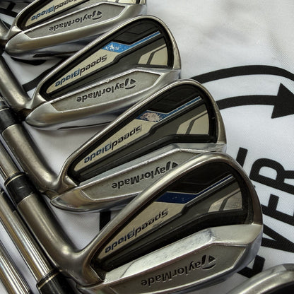 TAYLORMADE SPEEDBLADE IRONS / 4 - PW / Mens RH / 85g Stiff Flex / Reg Flex
