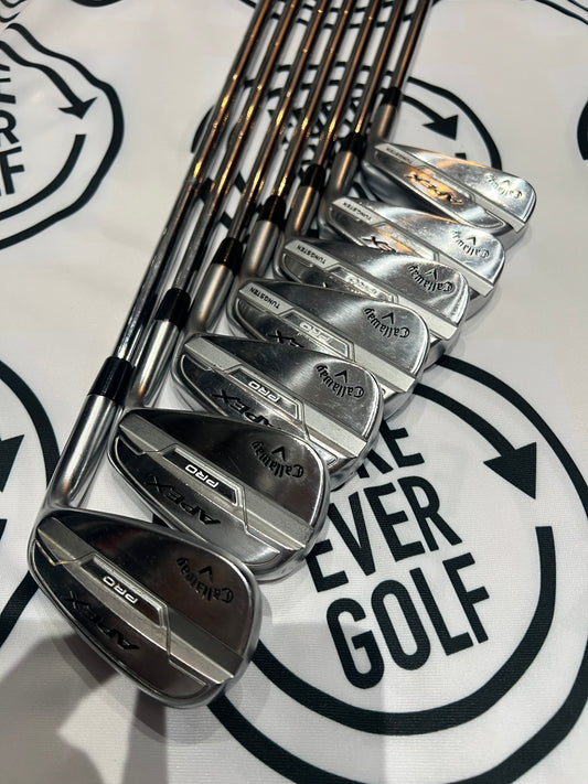 CALLAWAY APEX PRO 2021 IRONS / 4 - PW / Mens RH / X100 Shafts
