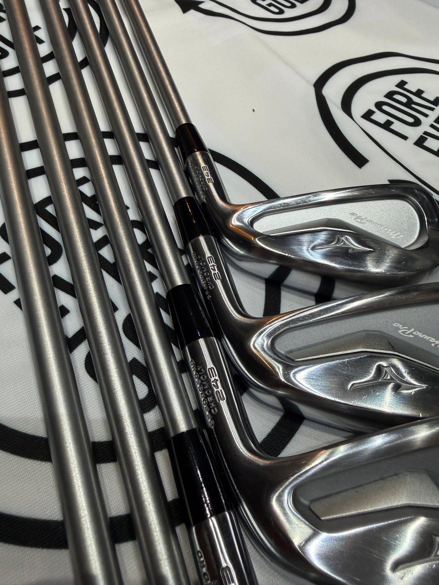 MIZUNO PRO 243 IRONS / 5 - PW / RH / 130g X-Stiff Flex C TAPER Shafts