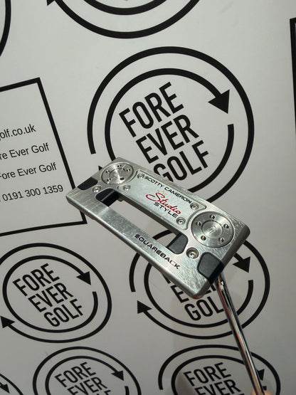 SCOTTY CAMERON STUDIO STYLE SQUAREBACK PUTTER / 34” / Mens RH