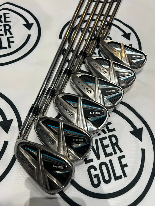 TAYLORMADE SIM MAX IRONS / 5 - PW / Mens RH / 85g Reg Flex