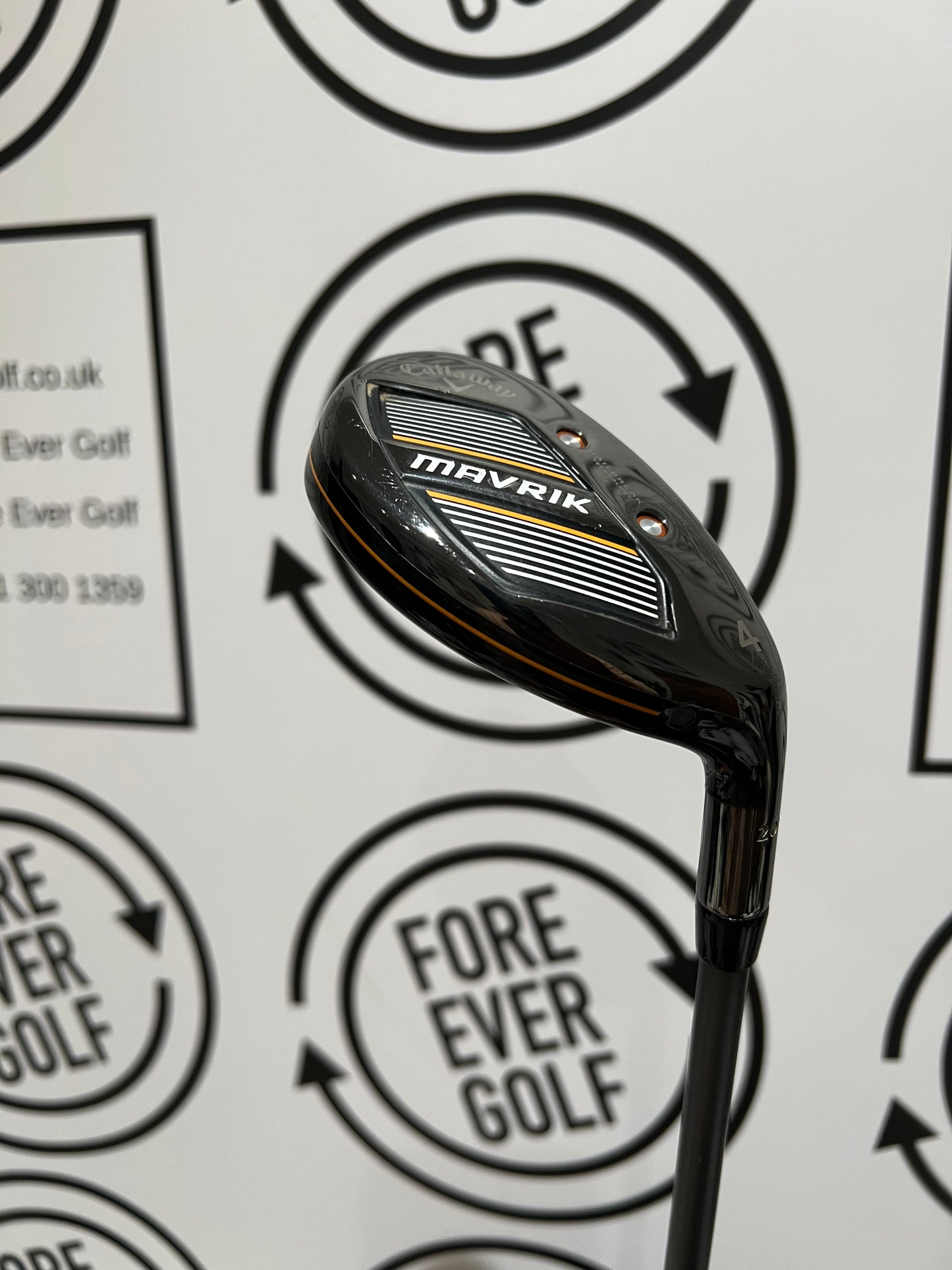 CALLAWAY MAVRIK 4 HYBRID / 22 Deg / Mens RH / 75g Stiff Flex