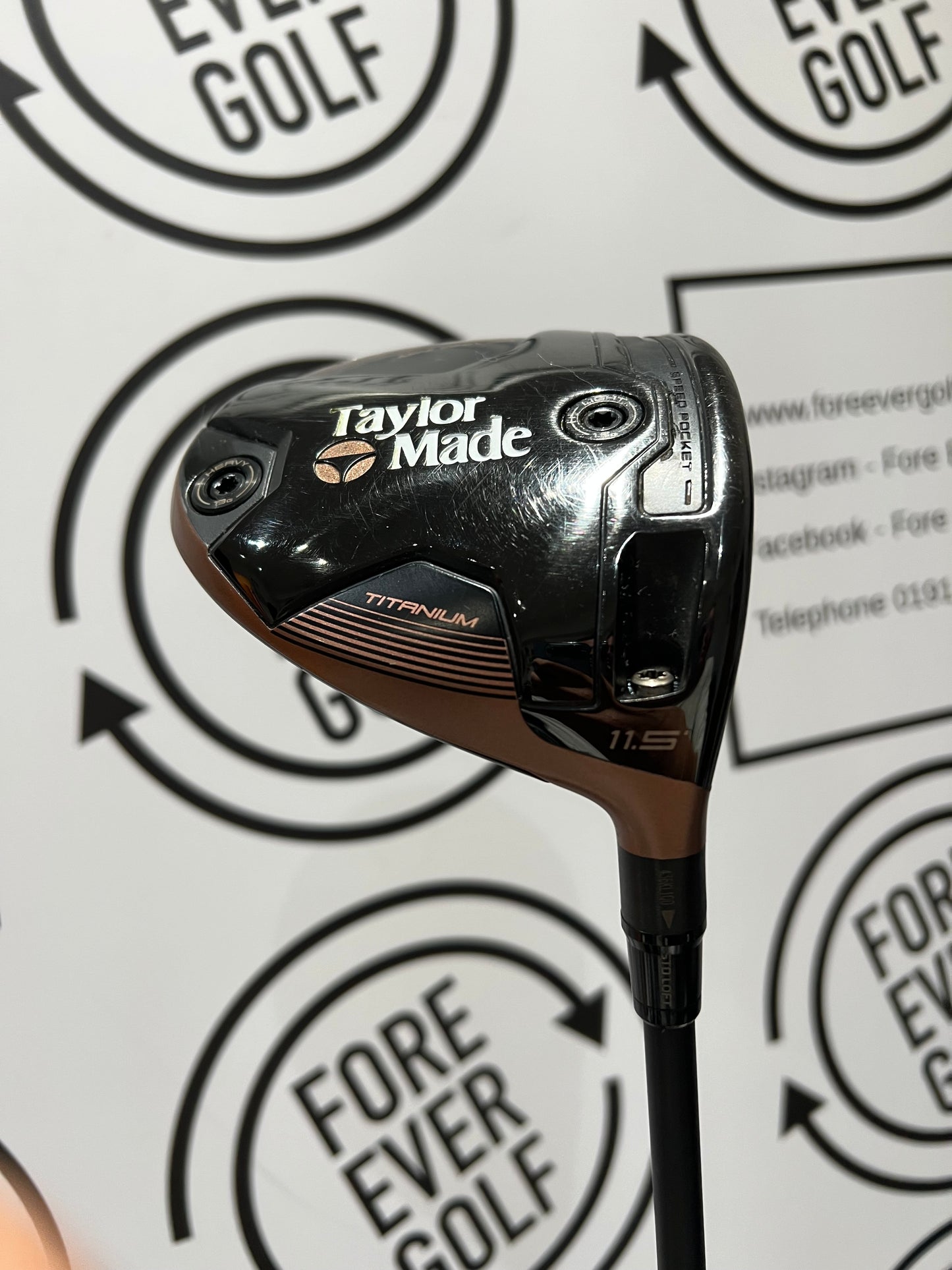 TAYLORMADE BRNR COPPER MINI DRIVER / 11.5 Deg / RH / 75g Stiff Flex