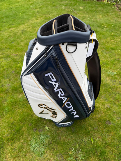 CALLAWAY PARADYM TOUR STAFF BAG / White/Navy / 6 Way Divide