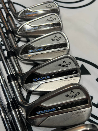 CALLAWAY Ai SMOKE IRONS / 6 - SW / Mens RH / 95g Reg Flex