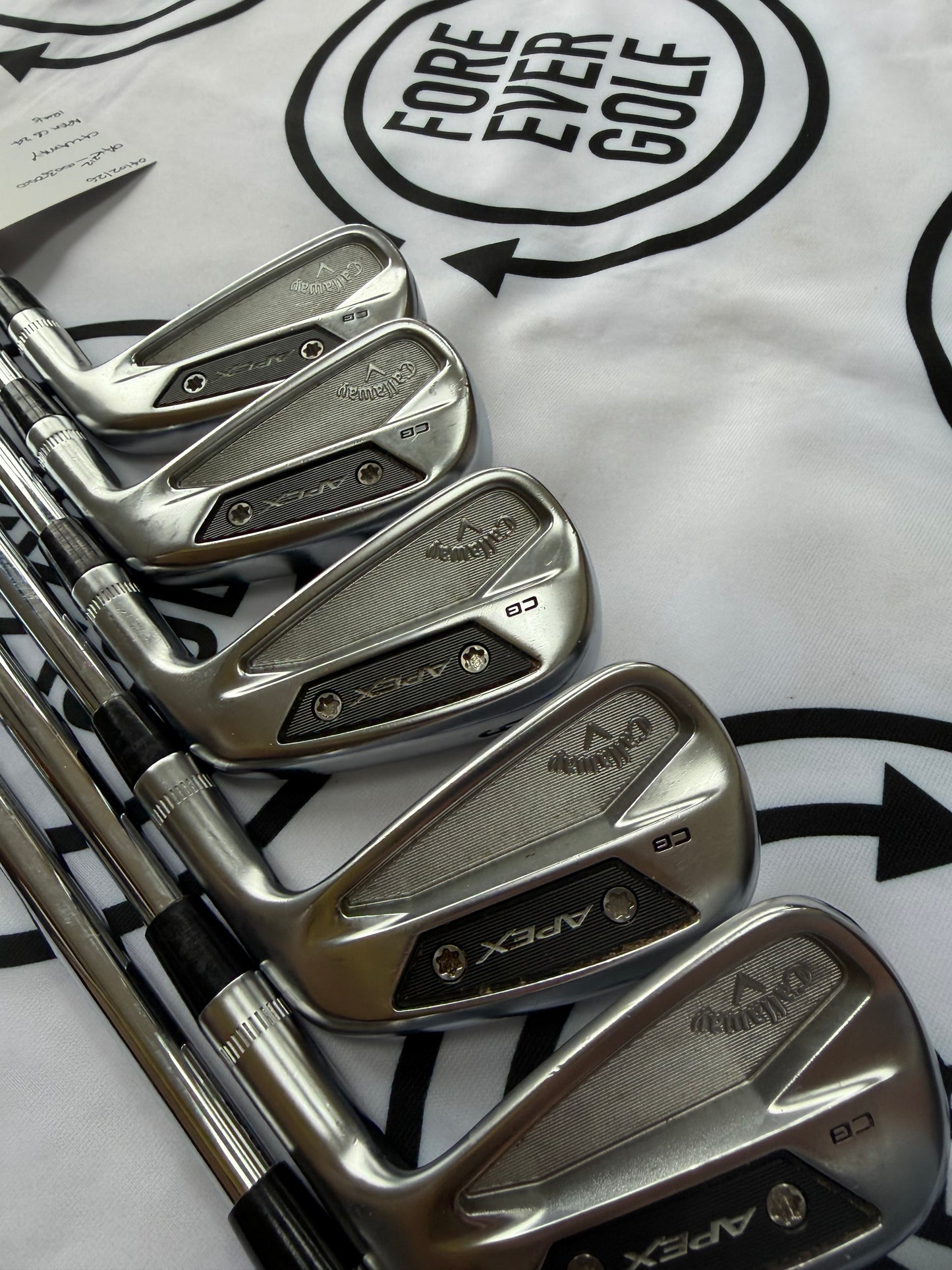 CALLAWAY APEX CB FORGED (‘24) IRONS / 4 - 9 / Mens RH / 120g X-Stiff Flex