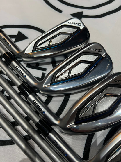 PING G440 IRONS / 6 - UW / Blue Dot / Mens RH / 35g Alta Quick Graphite Shafts