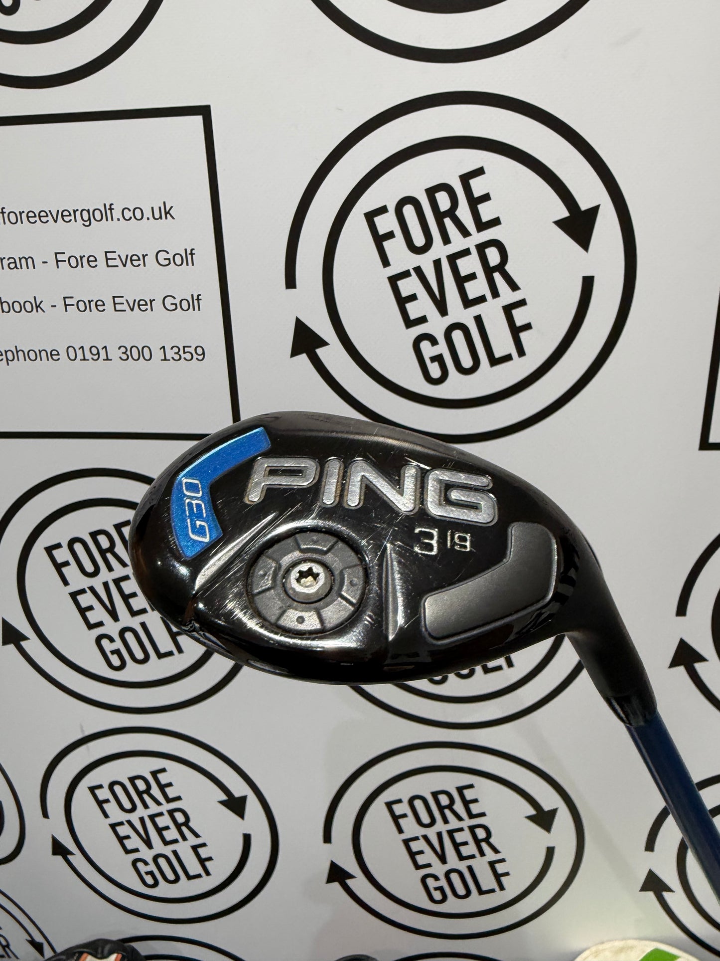 PING G30 3 HYBRID / 19 Degree / RH / Stiff Flex