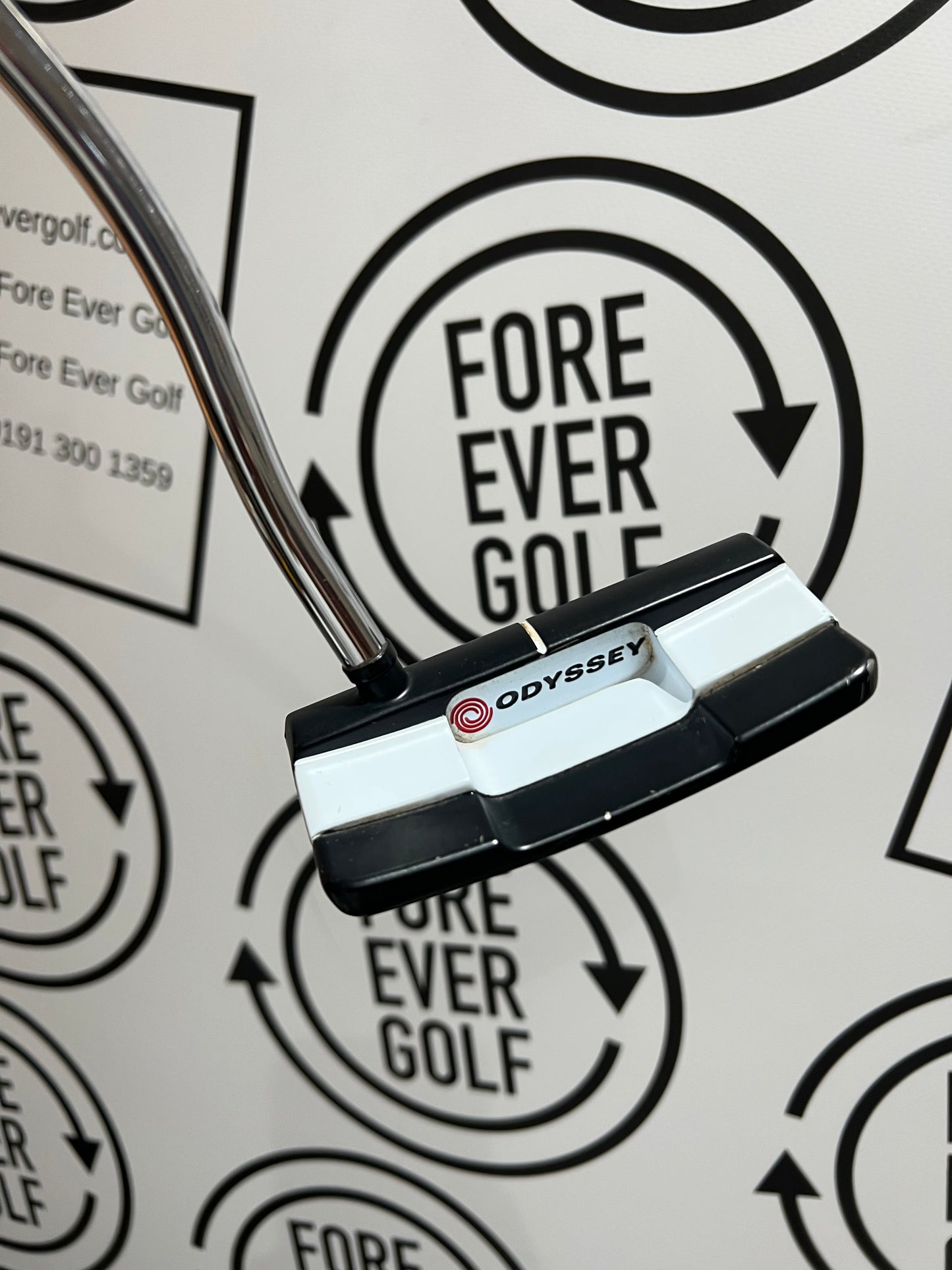 ODYSSEY WHITE HOT VERSA DOUBLE WIDE PUTTER / UST STABILITY SHAFT / 34” / RH
