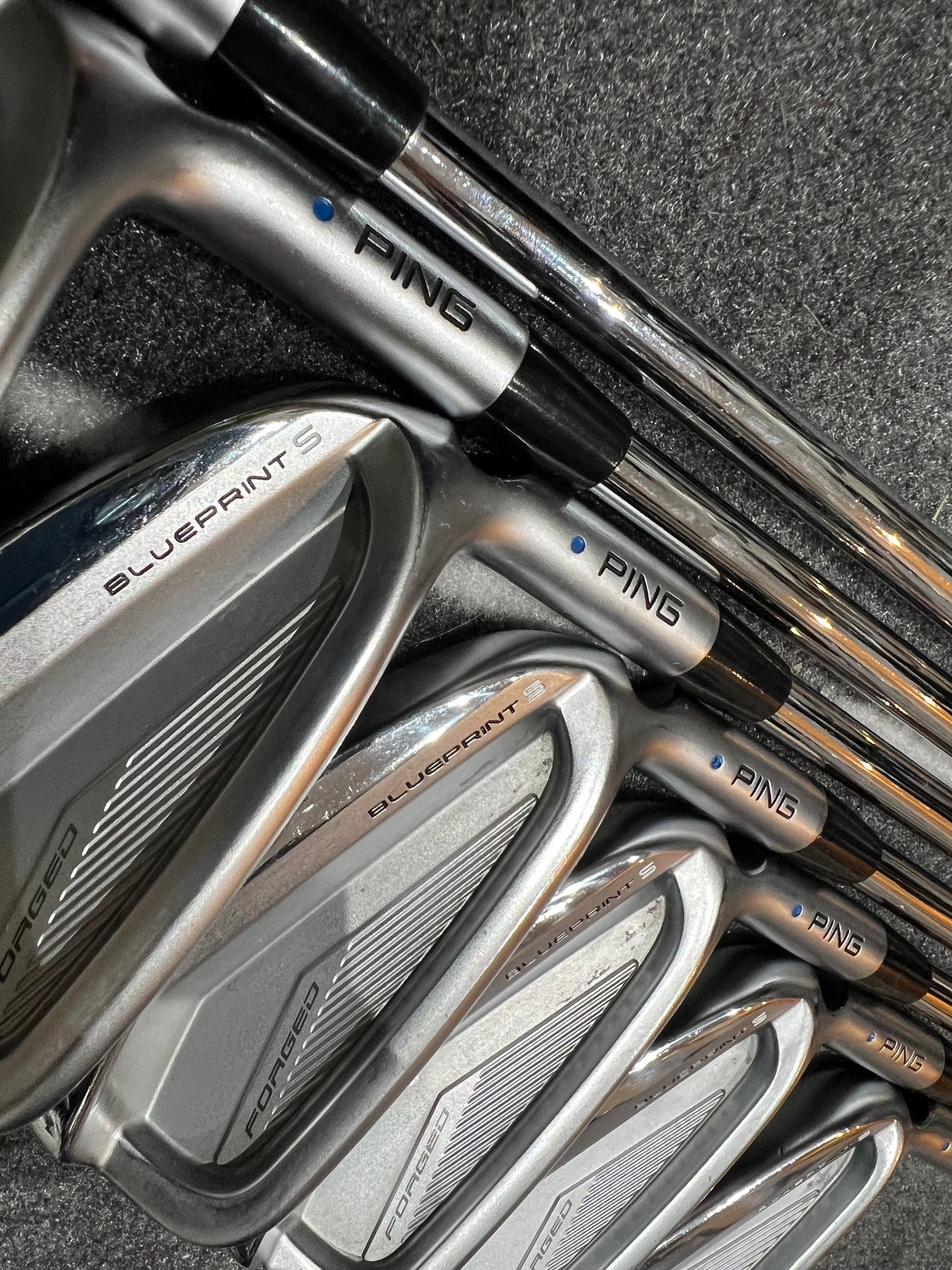 PING BLUEPRINT S IRONS / 4 - PW / Mens RH / Blue Dot / 120g Stiff Flex