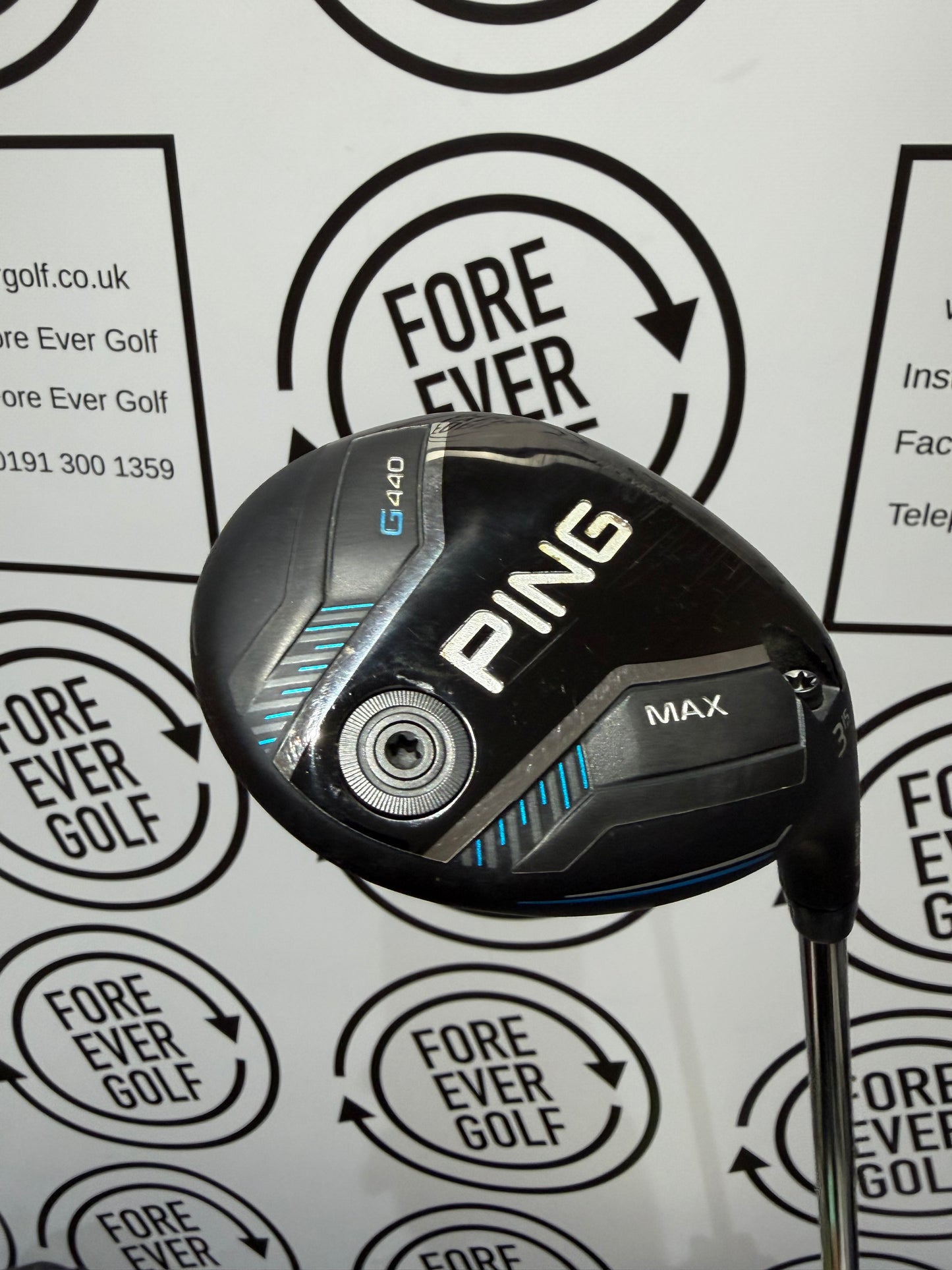 PING G440 MAX 3 WOOD / 15 Degree / Mens RH / 75g Stiff Flex