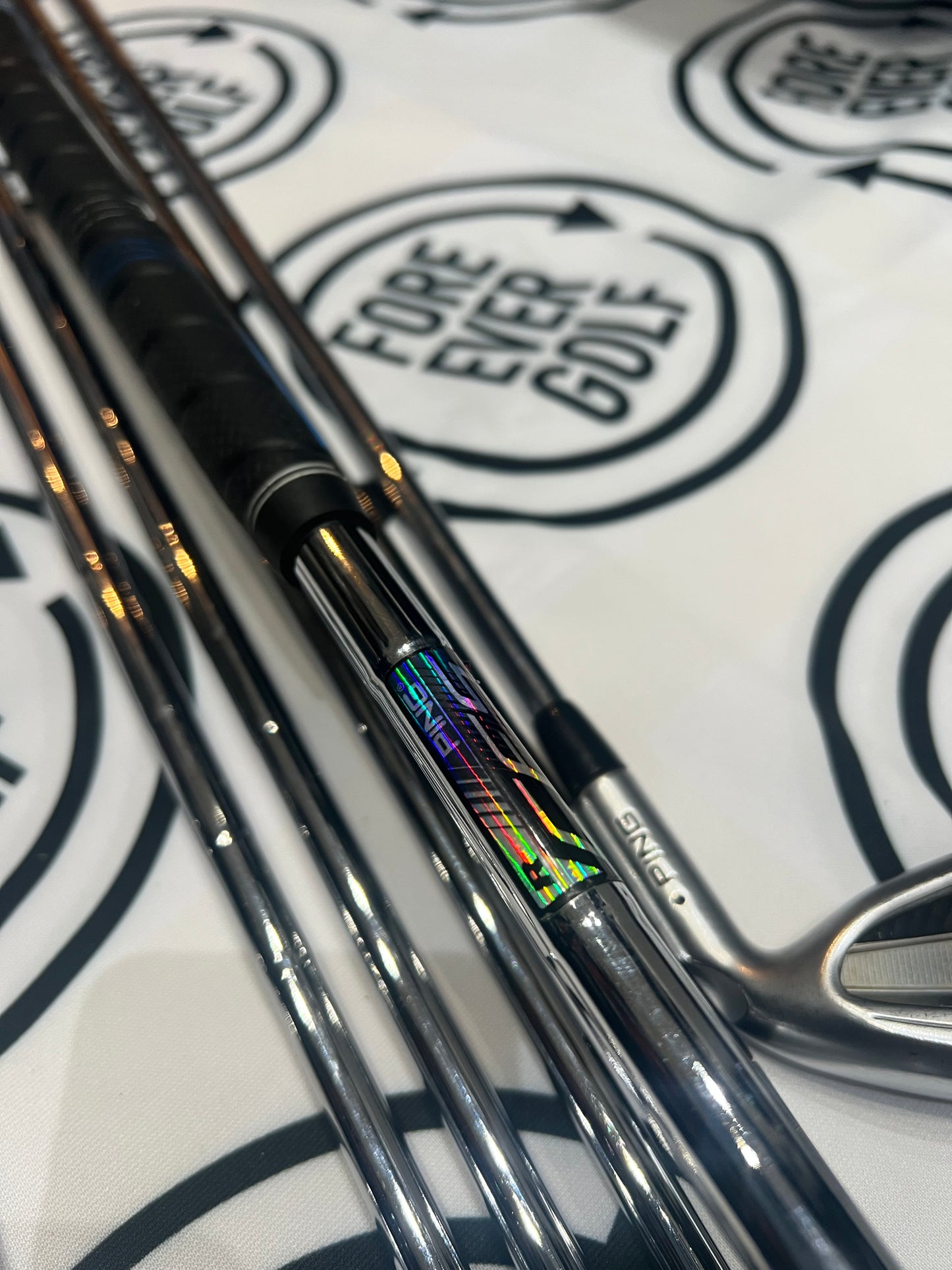 PING G400 IRONS / 5 - UW / Mens RH / Regular Flex / Black Dot