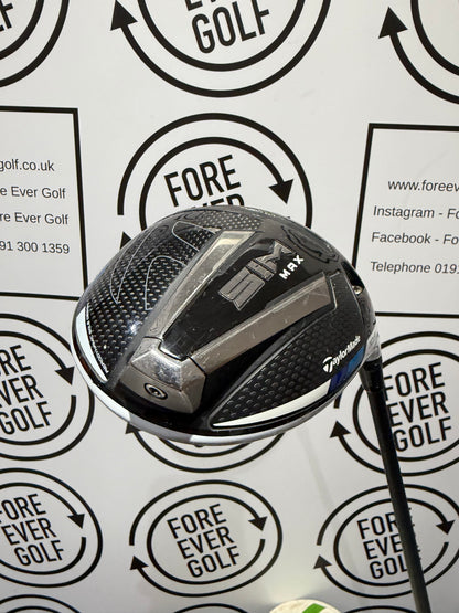 TAYLORMADE SIM MAX DRIVER / 10.5 Deg / Mens RH / 60g Stiff Flex