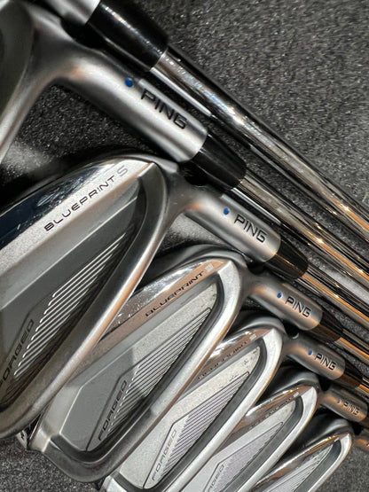 PING BLUEPRINT S IRONS / 4 - PW / Mens RH / Blue Dot / 120g Stiff Flex