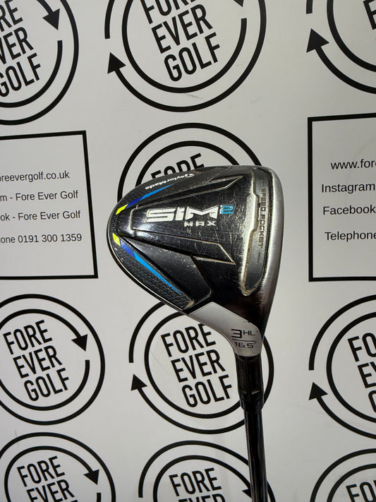 TAYLORMADE SIM2 MAX 3 WOOD HL / 16.5 Degree / 60g Stiff Flex / GOOD USED