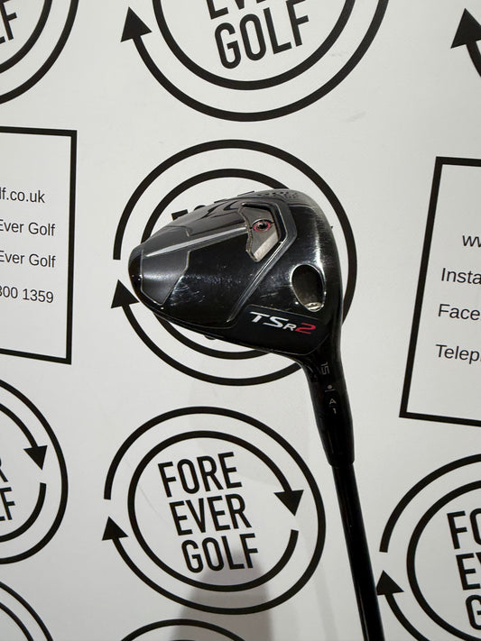 TITLEIST TSR2 3 WOOD / 15 Degree / RH / 65g Stiff Flex
