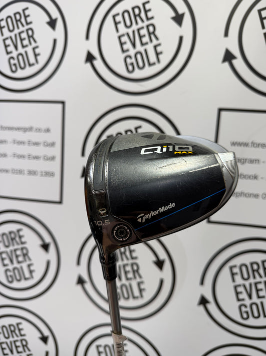 TAYLORMADE Qi10 MAX DRIVER / 10.5 Deg / Mens LH / 50g Reg Flex / GOOD USED