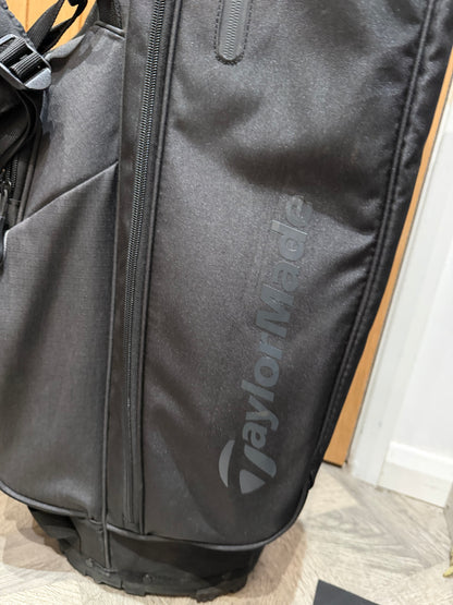 TAYLORMADE FLEX-TECH GOLF CARRY BAG / 4 Way Divide / Black/Black