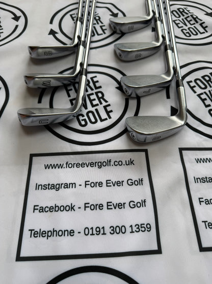 PING i525 IRONS / 5 - UW / BLUE Dot / Mens RH / 98g Reg Flex