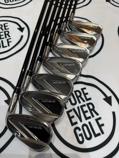 TAYLORMADE STEALTH IRONS / 5 - SW / RH 60g Reg Flex Graphite Shafts