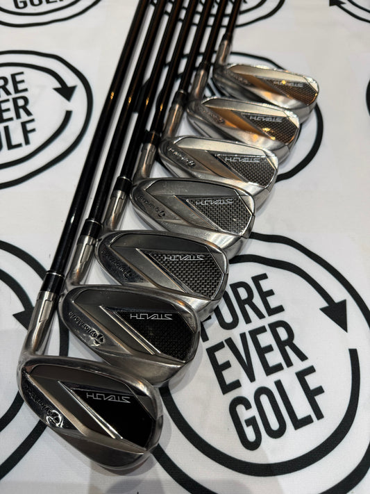TAYLORMADE STEALTH IRONS / 5 - SW / RH 60g Reg Flex Graphite Shafts