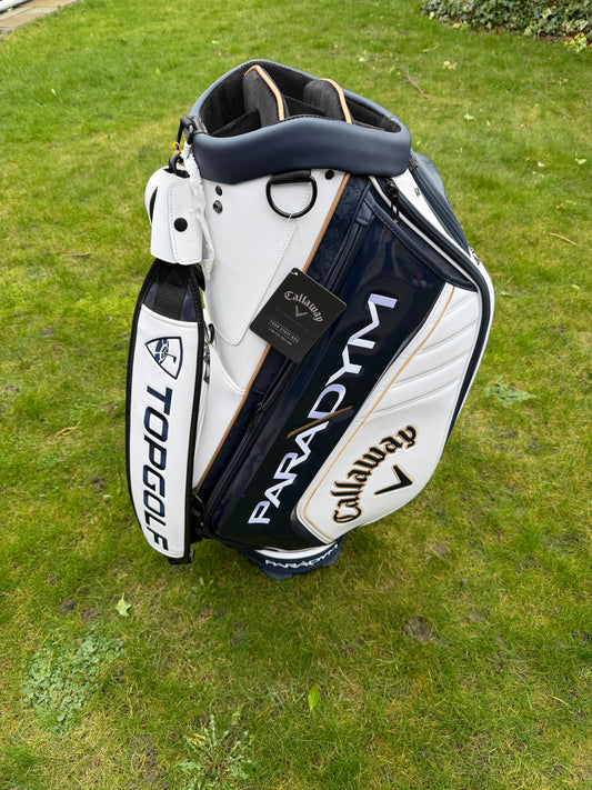 CALLAWAY PARADYM TOUR STAFF BAG / White/Navy / 6 Way Divide
