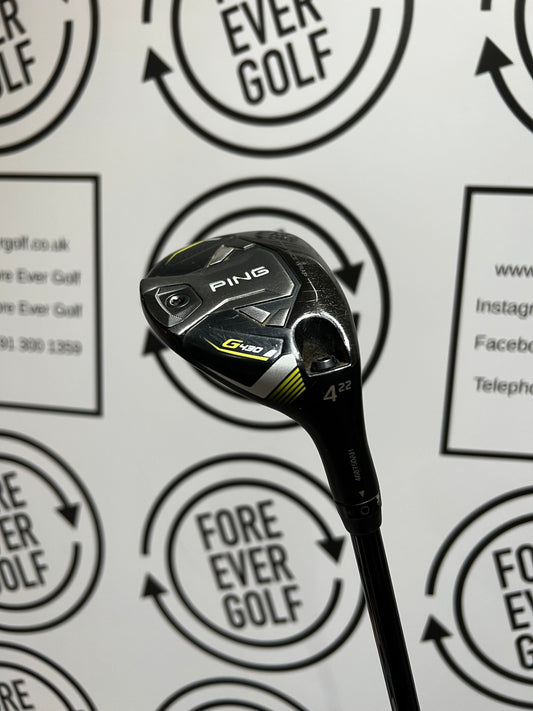 PING G430 4 HYBRID / 22 Degree / Mens RH / 80g Stiff Flex