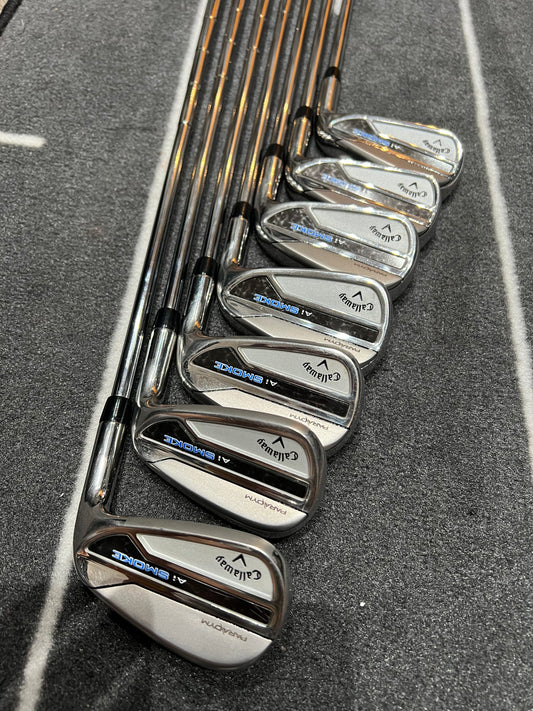 CALLAWAY Ai SMOKE IRONS / 6 - SW / 85g Stiff Flex / Mens RH