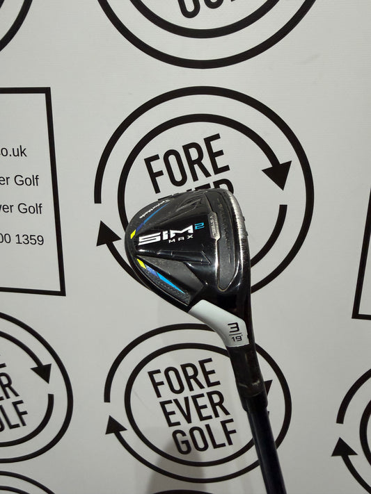 TAYLORMADE SIM2 3 HYBRID / 19 Degree / Mens RH / 70g Stiff Flex