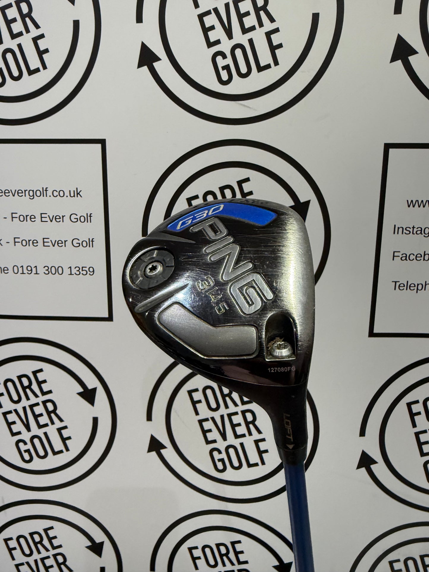 PING G30 3 WOOD / 14.5 Degree / Mens RH / Stiff Flex / GOOD USED