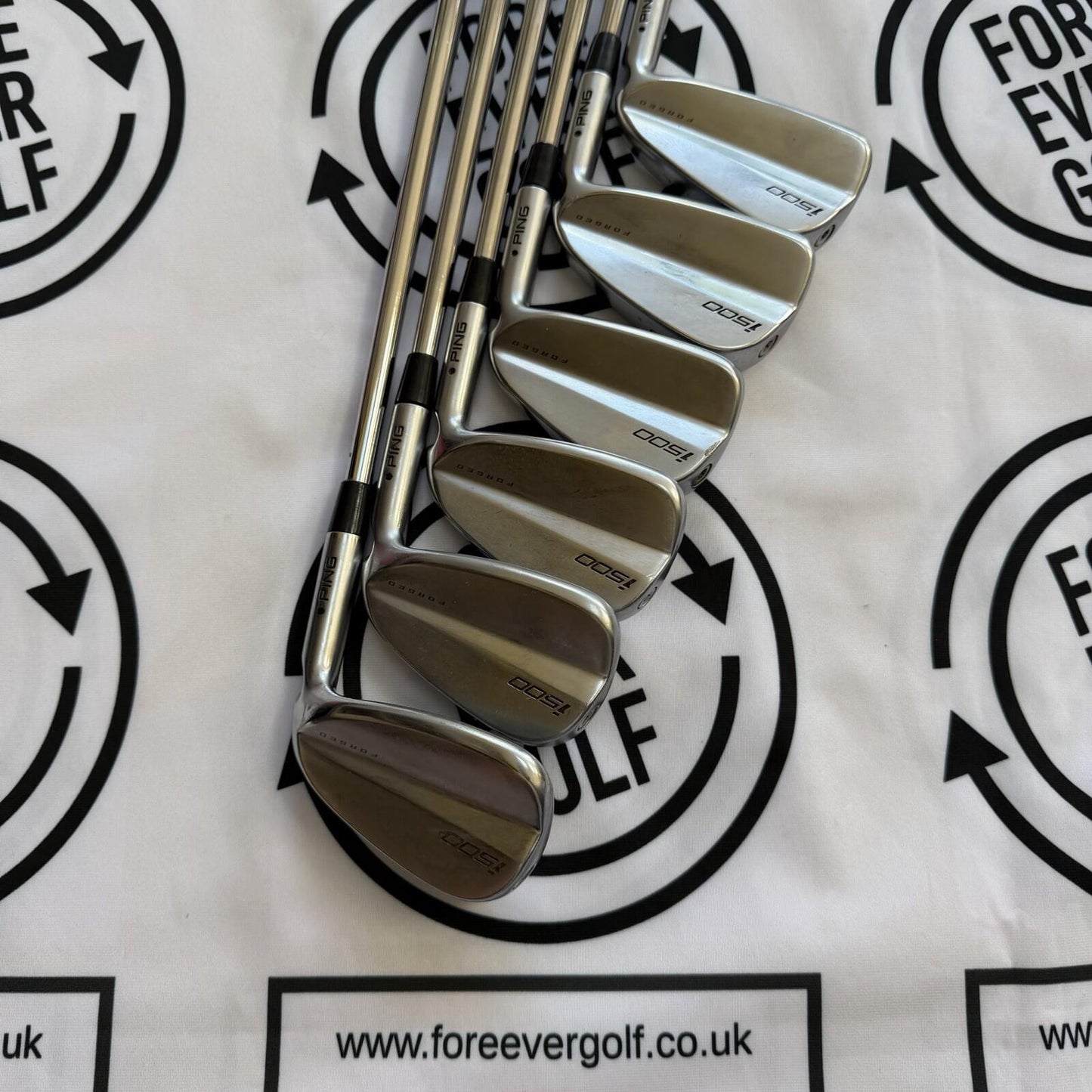 PING i500 IRONS / 5 - PW / Mens RH / Black Dot / RH / 125g X-Stiff Flex / GOOD
