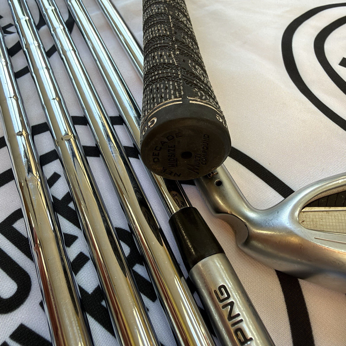 PING G400 IRONS / 5 - PW / Mens RH / Black Dot / 120g Stiff Flex / GOOD USED